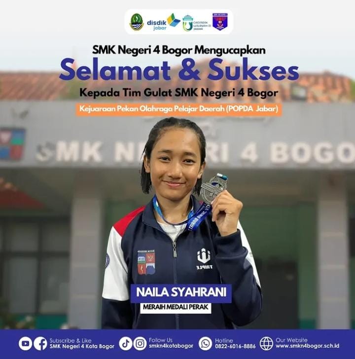Siswi SMKN 4 Kota Bogor Raih Mendali Perak di Kejuaraan Pekan Olahraga Pelajar